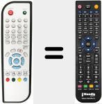 Comando à distância substituto de REMCON1064